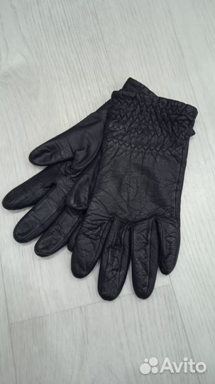 Кожаные перчатки, женские