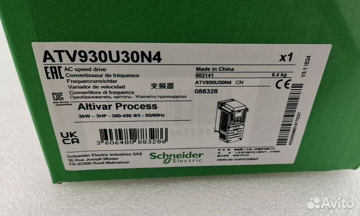 Преобразователь Schneider Electric ATV930U30N4