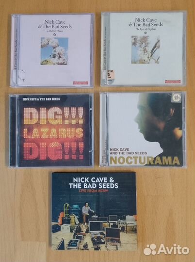 CD: oasis; THE cure; nick cave;
