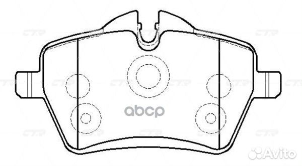 Ckho-82 Колодки тормозные дисковые перед