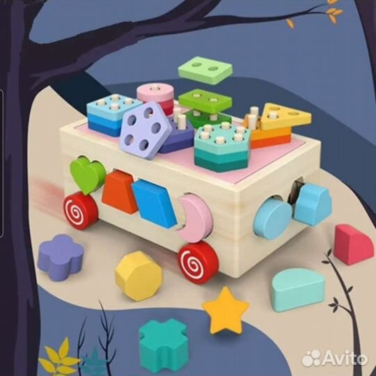 Сортер, пирамидка, каталка с колёсами