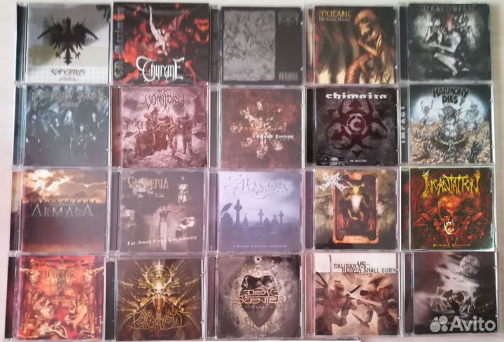 Cd компакт диски с рок/метал музыкой
