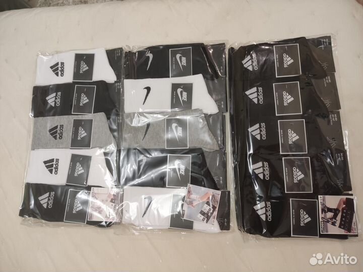 Носки средние Nike, Adidas