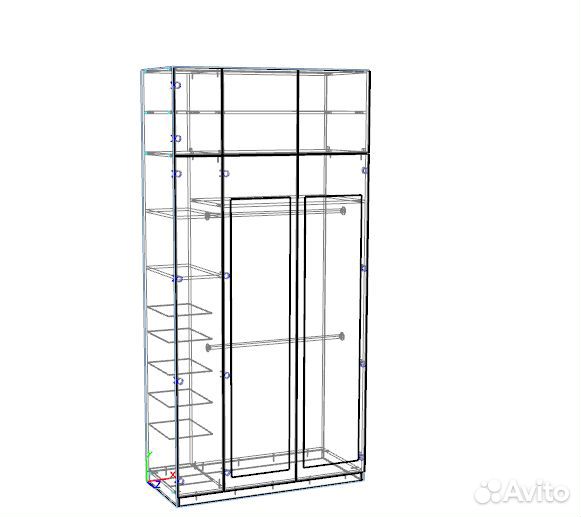 Проектирование мебели в Bazis мебельщик