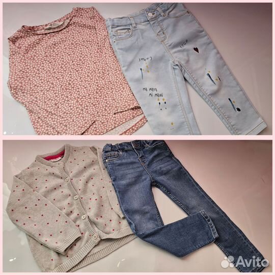 Огромный пакет вещей на девочку 86-92-98