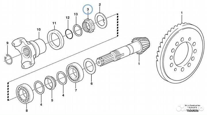 83936146 Гайка хвостовика регулировочная экскавато