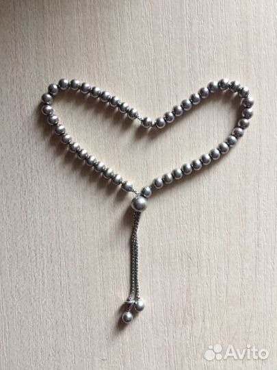 Браслет серебряный с регулировкой -23 размер