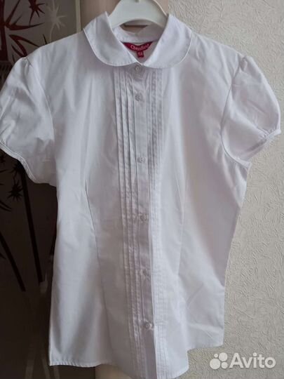 Блузка белая школьная