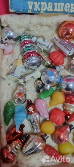 Елочные игрушки СССР. Набор малютка