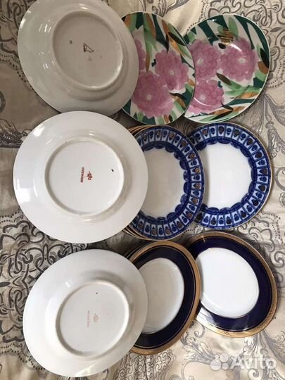 Дес.тарелки,блюдца чайные и коф. Винтаж