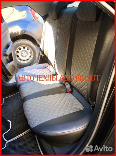 Чехлы Автопилот Hyundai Solaris 1 Hb из экокожи