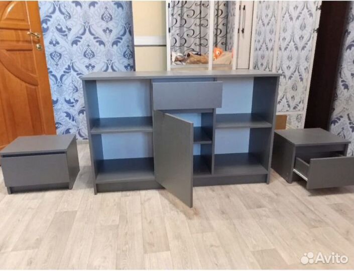 Тумба под телевизор графит