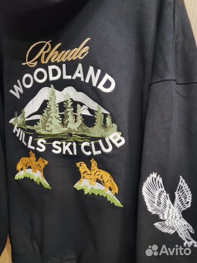 Худи толстовка Rhude L с вышивкой