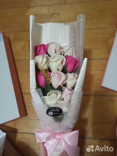 Букет цветы из мыла, подарок