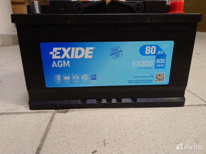 Аккумулятор Exide AGM EK800