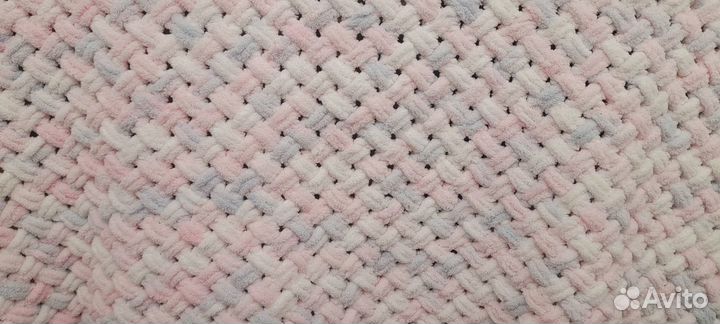 Плед большой плюшевый из ализе пуффи 100*140