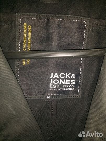 Черный джинсовый пиджак Jack jones