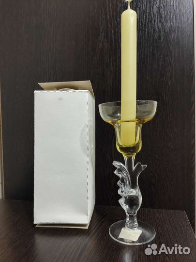 Подсвечник новый. В упаковке. Свечи юбилейные