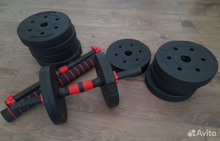 Гантели разборные + штанга новые