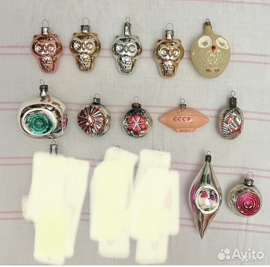 Елочные игрушки винтаж