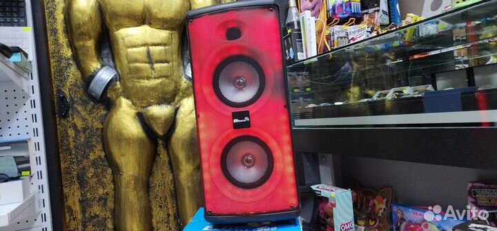 Колонка напольная блютуз Eltronic 300вт с караоке