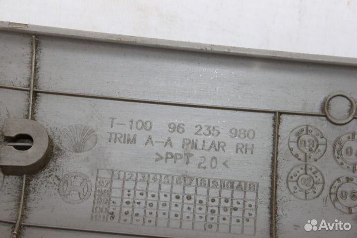 Обшивка стойки для Chevrolet Lanos 2004-2010 г
