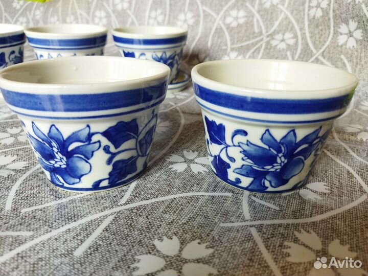 Горшки керамические Гжель 8 шт