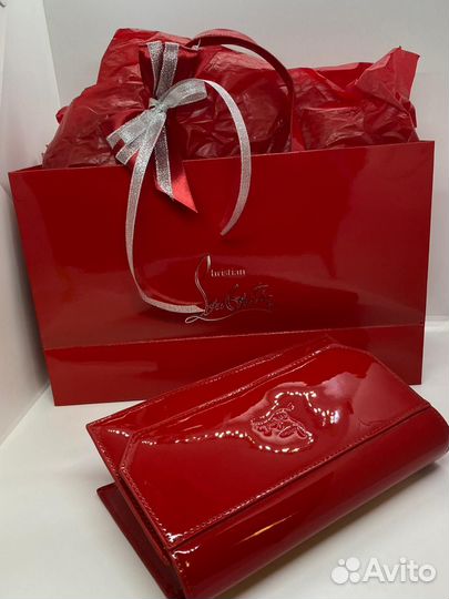 Christian Louboutin клатч лаковый новый, оригинал