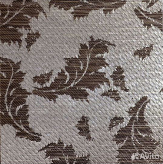 Вертикальные тканевые жалюзи Ливс темно-коричневый