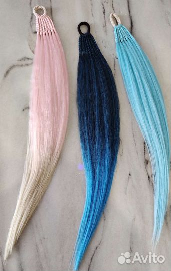 Хвосты на резинке для девочек