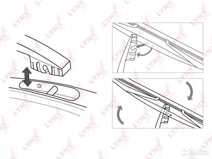 Щетка стеклоочистителя задняя 300мм зад