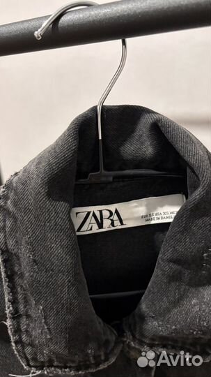 Джинсовая куртка zara женская