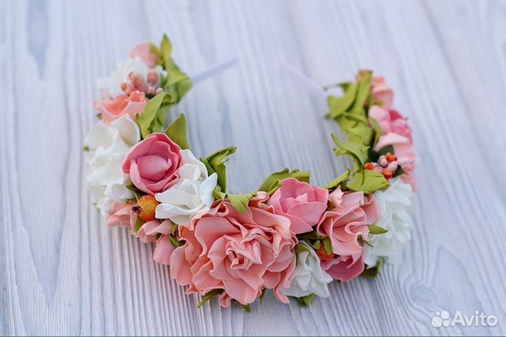 Ободки и веночки весенние ручной работы