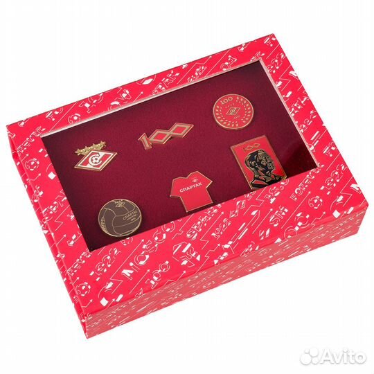 Набор из 6 значков Спартак Москва фксм №1