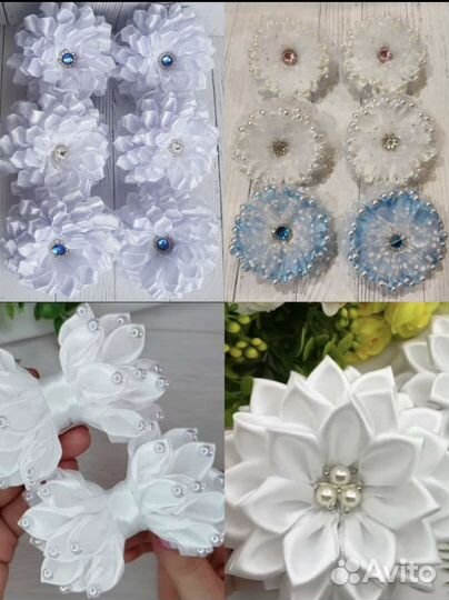 Школьные бантики ручной работы