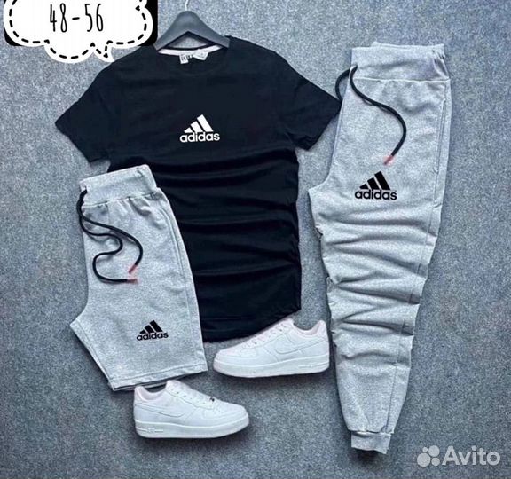 Летний спортивный костюм тройка Fila