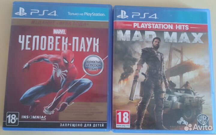 Человек-паук и MAD MAX на пс 4