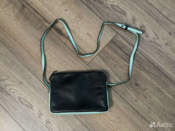 Сумка женская натуральная кожа черная