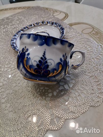 Чайная пара Гжель