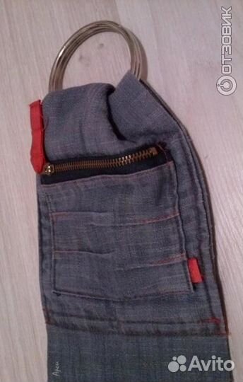 Слинг джинсовый на кольцах Active Jeans 0+