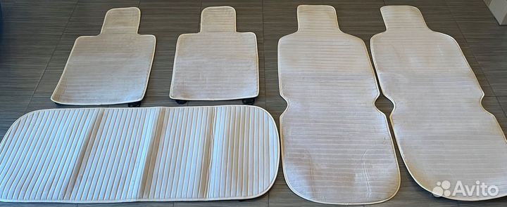 Комплект накидок на авто Велюр к-т 5шт Бежевый