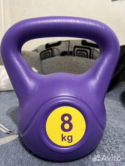 Гиря 8 кг + эспандеры