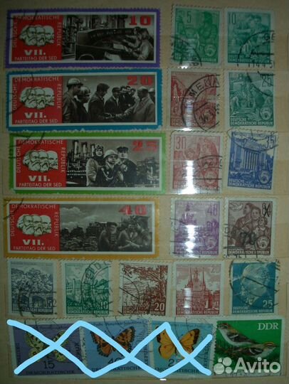 Марки гдр, Румынии, Эль-Фуджайра, Шарджа, чсср