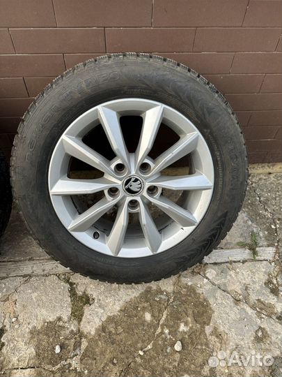 Колеса зимние 205/60 r16 skoda octavia,Volkswagen