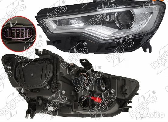 Фара электрорегулировка+корректор Xenon+LED 11