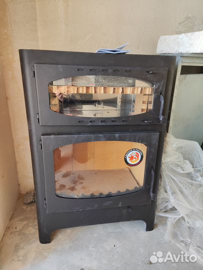 Печь-камин с духовкой и плитой рк179