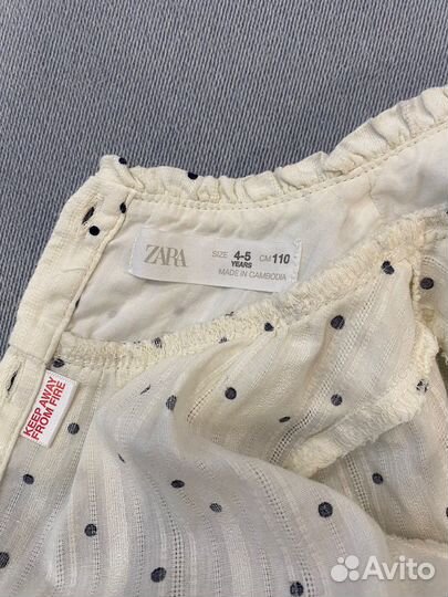 Рубашка на девочку zara 110