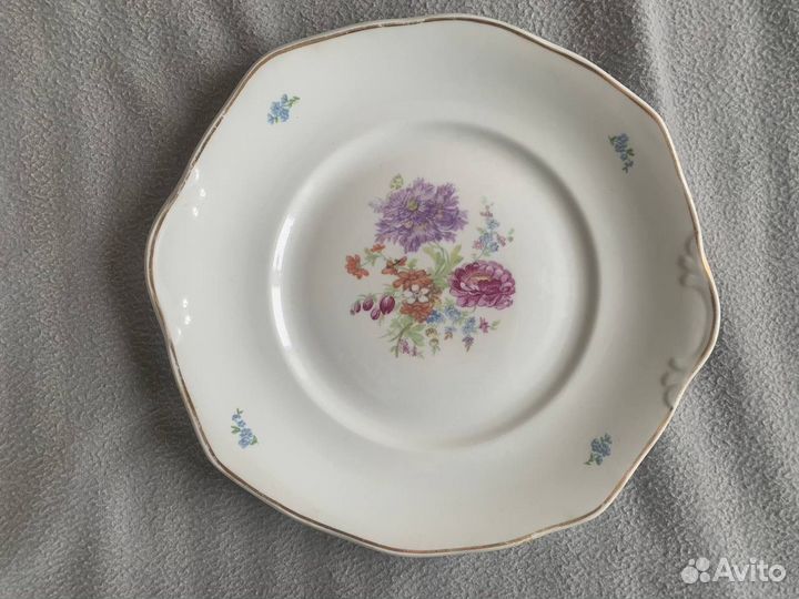 Фарфоровые большие блюда тарелка овальная круглая