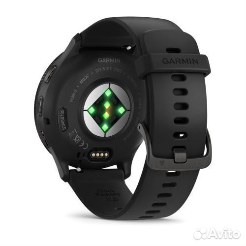 Часы Garmin Venu 3 черные с серым безелем