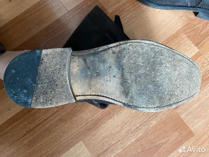 Полусапоги мужские кожаные Италия